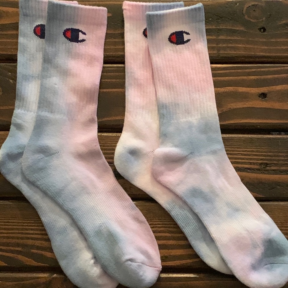 tie dye Champion socks✦
